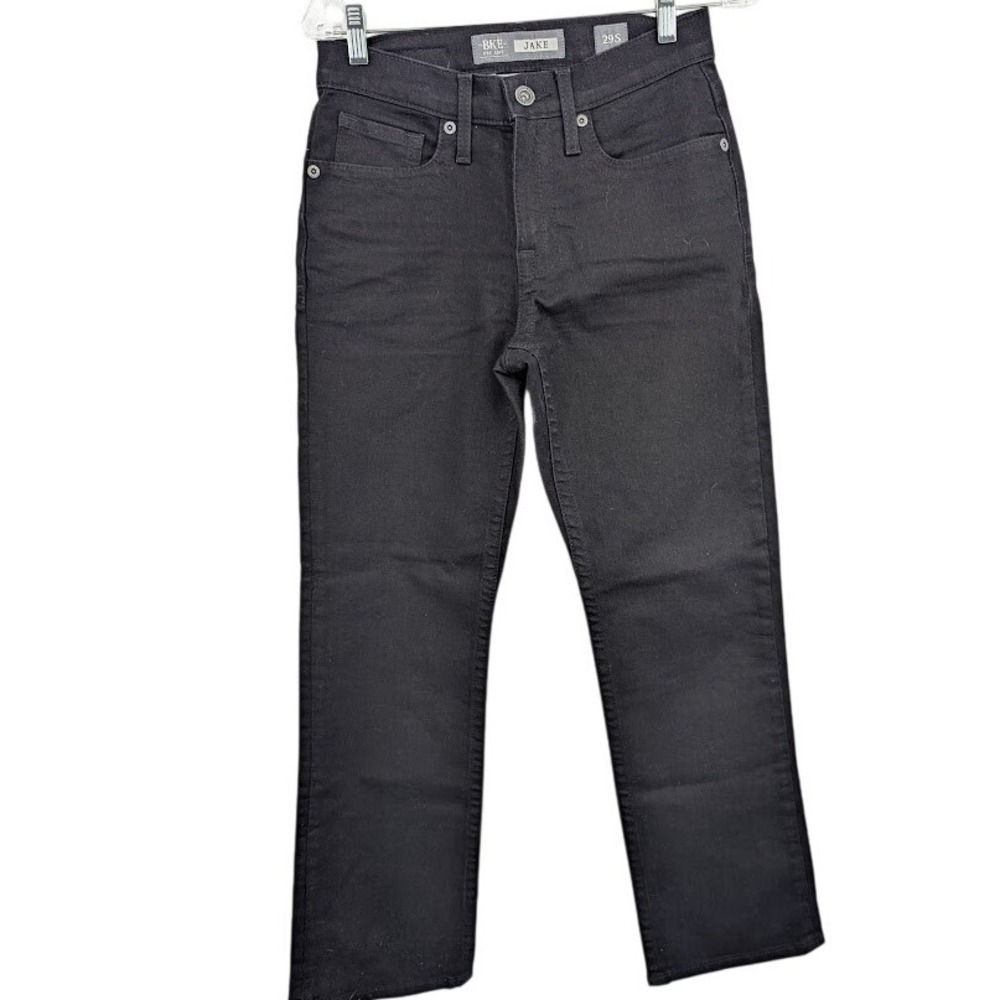 BKE Men's Jake Bootleg Straight Leg Denim Stretch Black Jeans sz 29S